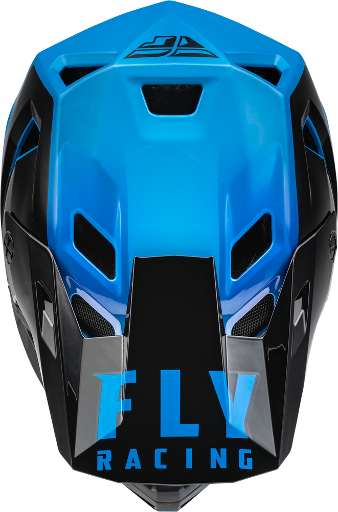 Fly Racing Rayce Helmet 73-3600M [Black/Blue - Youth Medium]