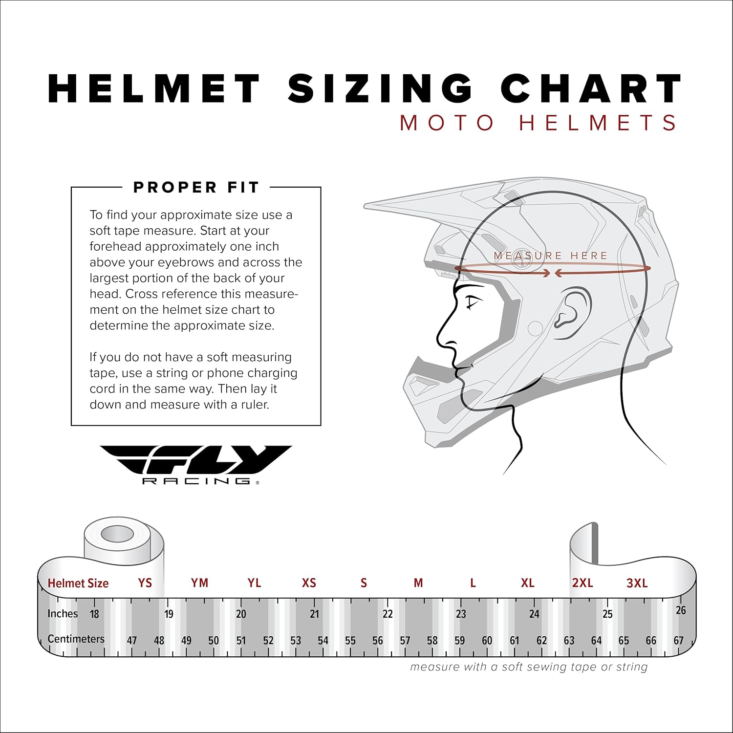 Fly Racing Rayce Helmet 73-3608 - [Red - Youth Medium]