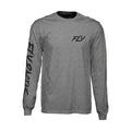Fly Racing Fusion L/S Tee - Dark Heather Grey