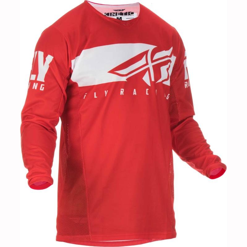 372-422 - FLY RACING KINETIC SHIELD JERSEY - RED/WHITE