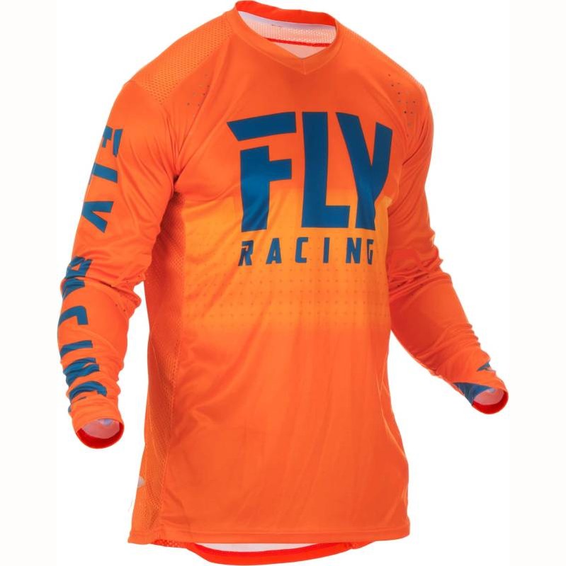 372-728  - FLY RACING LITE HYDROGEN JERSEY- ORANGE/NAVY