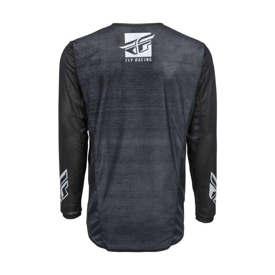 373-310 - FLY RACING KINETIC MESH NOIZ JERSEY - BLACK/WHITE