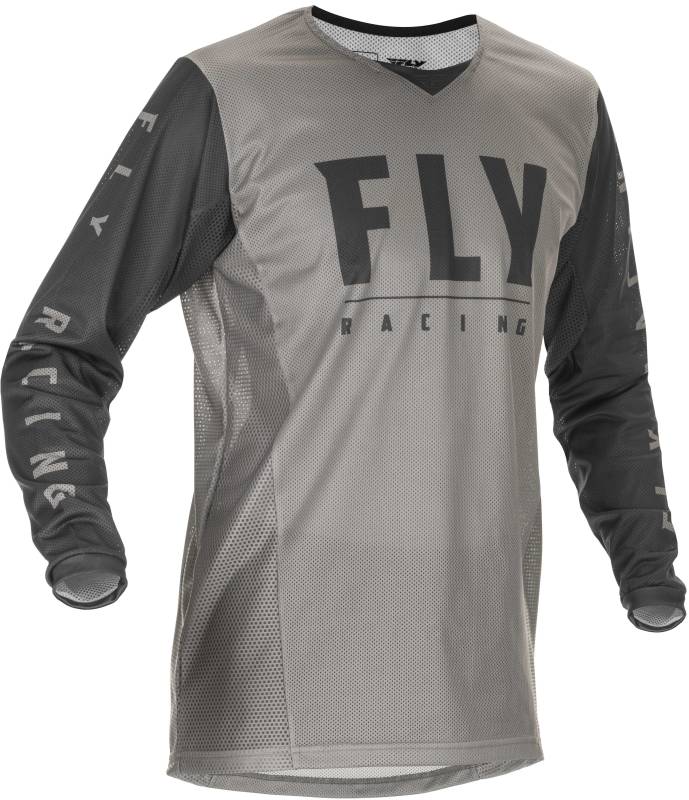 374-316 - FLY RACING KINETIC MESH JERSEY - LIGHT GREY/DARK GREY