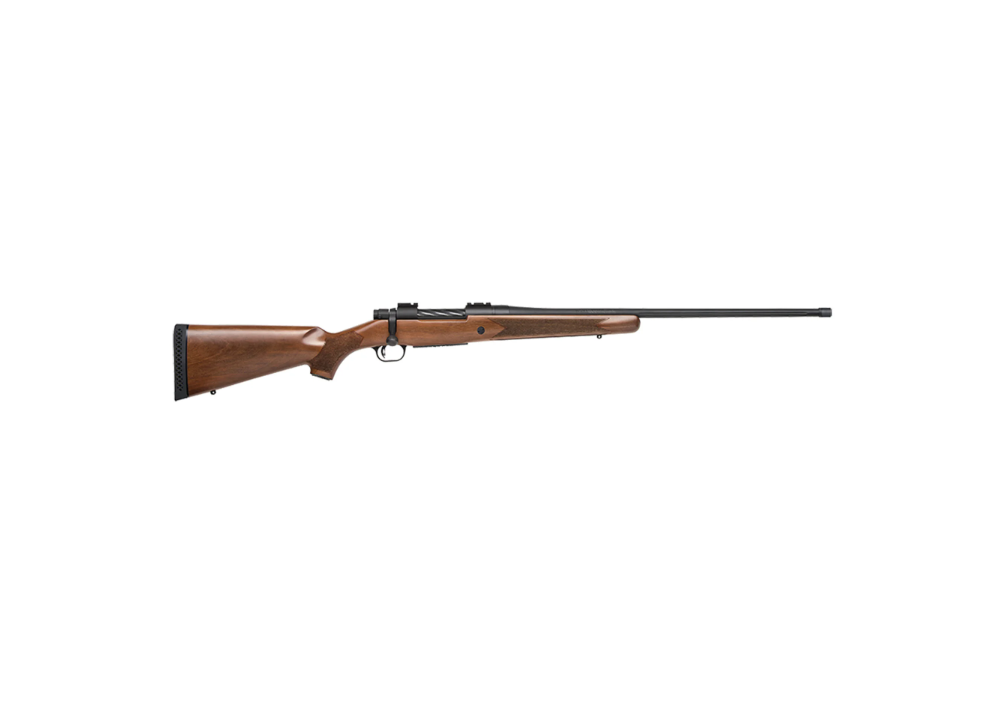 Mossberg PATRIOT 300WIN BL/WD 24" TB THREADED BBL|WEAVER-STYLE BASE 300 Win Mag