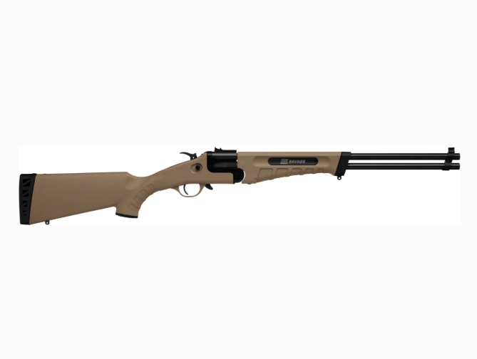 SAVAGE 42 TAKEDOWN FDE 22 LR/410 BORE 20"