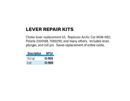 12-1905 TRIPLE CHOKE LEVER KIT