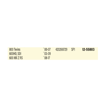 12-55803 SP1 EXHAUST VALVE BELLOW