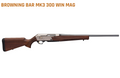 BR031-047229 Browning BAR MK3 300WIN BL/WD 24" NS # 300 Win Mag
