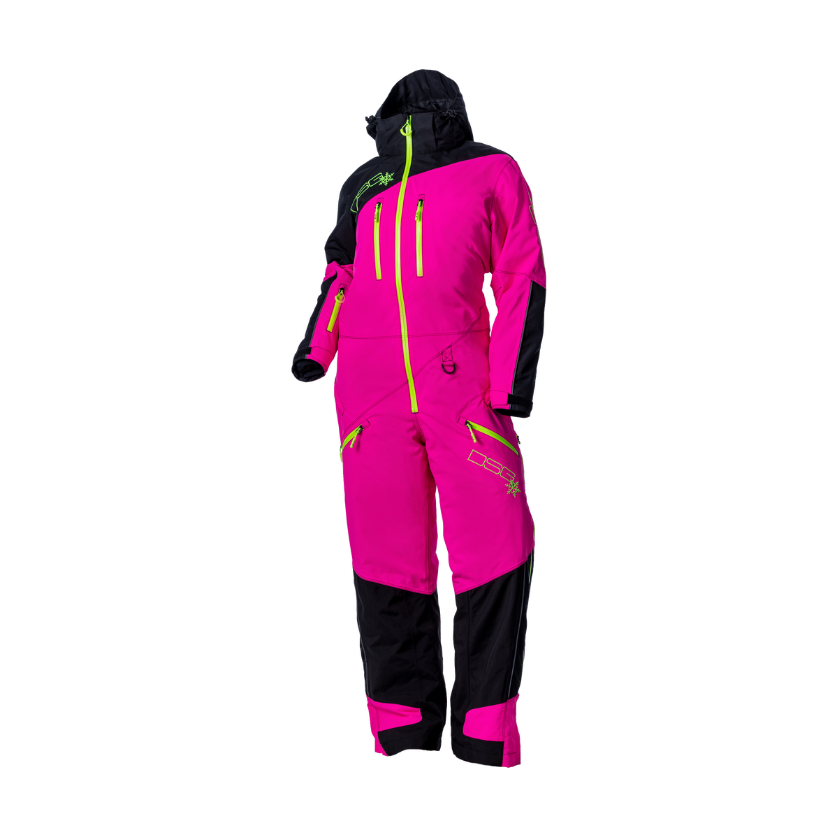 462-52251 - DSG Outerwear DSG Drop Seat Monosuit 2.0 - Hot Pink/Black