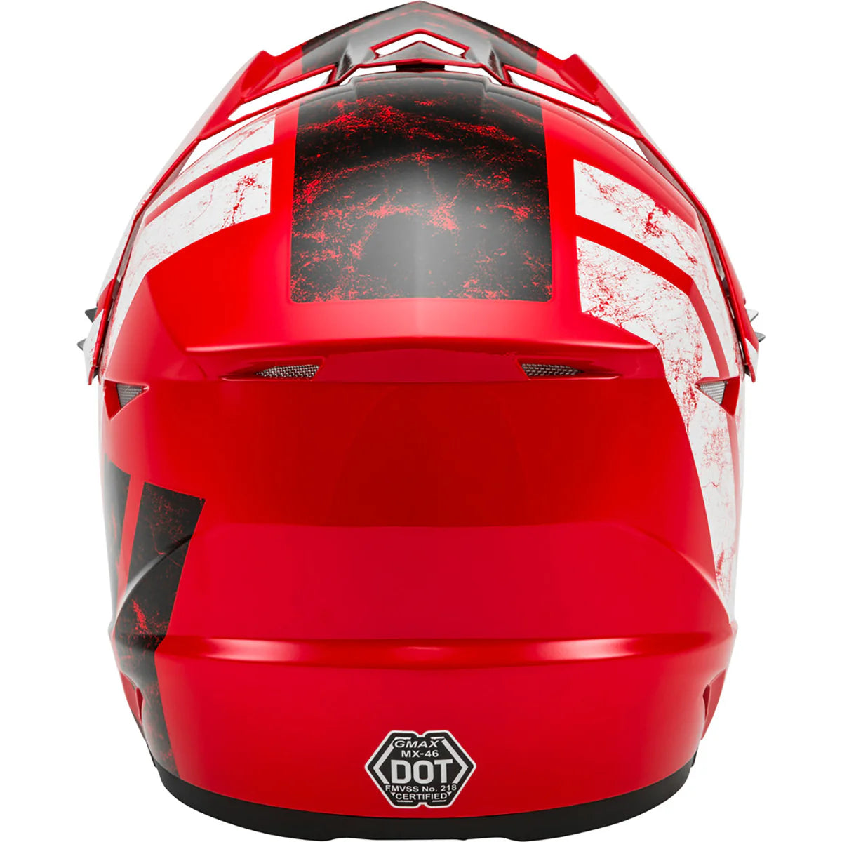 GMAX MX46 Dominant Helmet 72-6612 - Red Youth Large